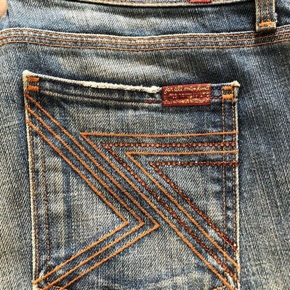 Seven for all mankind zig zag pocket jeans sz 28 - Picture 4 of 5